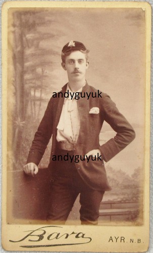 Cdv handsome sportsman - handsome,