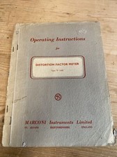 MARCONI TF 142E DISTORTION