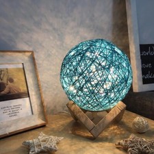 Rattan Bamboo Night Light Warm
