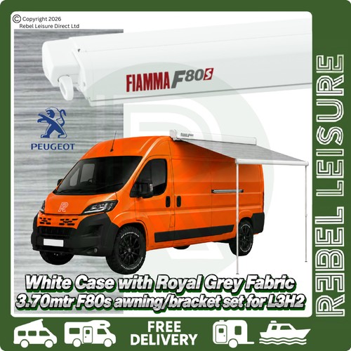 Fiamma f80s 70m white - 3.70m, awning