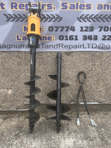 Mini excavator hydraulic auger - excavator,