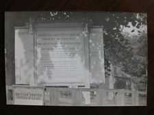 Buckinghamshire postcard Jordans Meeting House sign 1940s photograph unusual