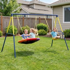 Kids Swing Set with Double