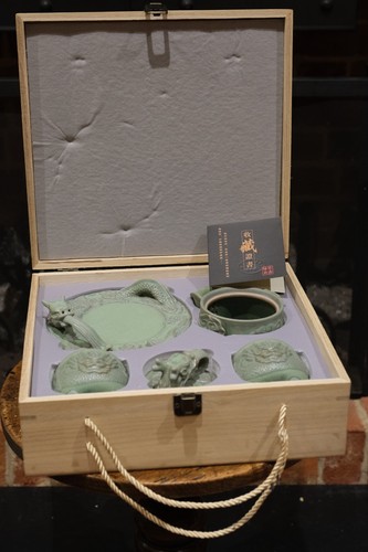 Modern chinese celadon dragon - modern,