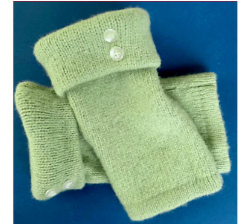 Fingerless gloves green lime - fingerless,