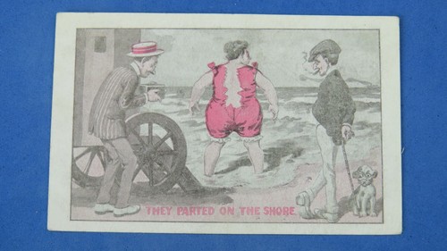 Vintage comic postcard - comic, 1909