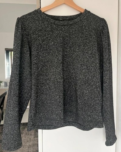 Zara black shimmer - black, metallic