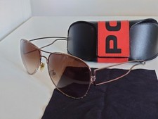 POLICE pilot sunglasses with original case 65mm lens, stylish arms, 145mm wide