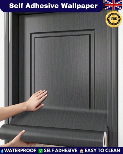 Self adhesive black wood grain - adhesive,