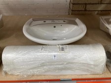 TWYFORD GALERIE 2 TAP BASIN + TWYFORD VIEW/GALERIE FULL PEDESTAL 560MM X 435MM