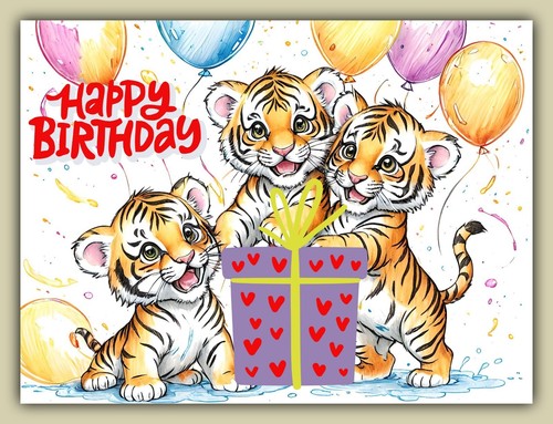 Happy birthday greeting card - birthday,
