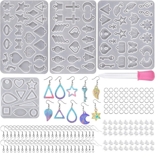155 pcs resin jewelry molds - jewelry,