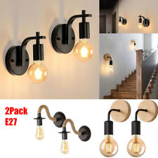 2 Pack Vintage Indoor Wall Lights Hallway Wall Lamp Living Room Modern Bedroom