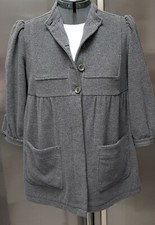 French Connection Baby Doll Grey Short Washable Casual Office Jacket - UK 12