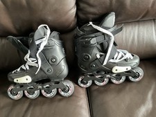  In-Line Skates  FRX 80 Black Size 6 1/2 UK.  Used only once  