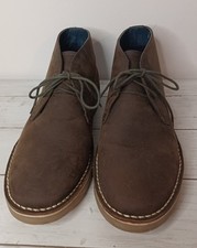 MATALAN Mens brown faux leather ankle boots size 8 new