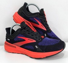 Brooks Mens Trainers Launch GTS 9 Running Shoes Black/Deep Blue Size UK 10.5