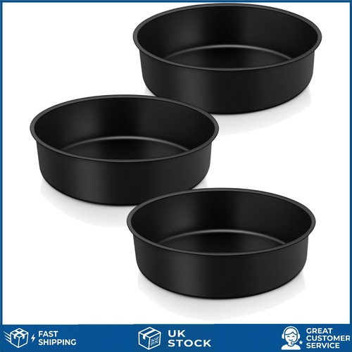 Non stick round cake tin - non-stick, set