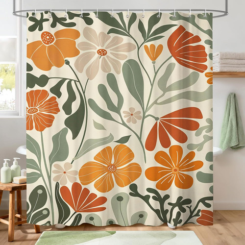 Orange boho shower - boho,