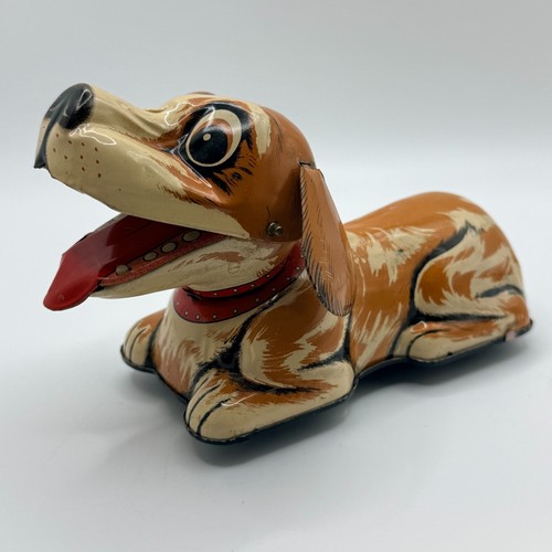 Vintage barky tin - tin, toy