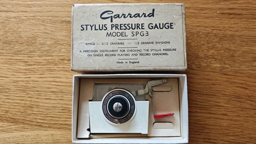 Garrard stylus pressure gauge - garrard,