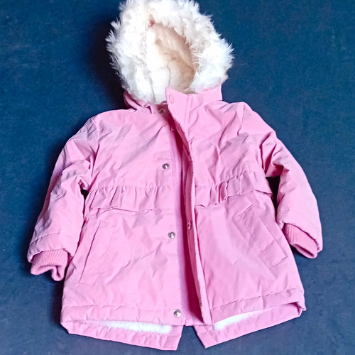 Primark cares girls pink parka - primark,