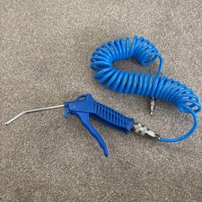 Durable Air Blow Gun Dust Cleaner Kit Tool 5M Recoil Hose & Steel Nozzle Kit