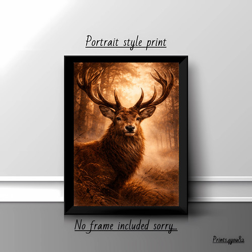 Majestic stag deer - majestic,