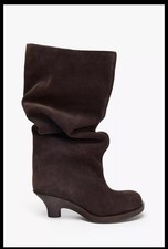 ZARA SPLIT SUEDE KITTEN HEEL