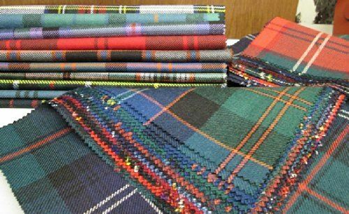 Tartan patchwork 100 wool - tartan, 100%