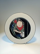 Herge Adventures Of Tintin & Snowy 20cm Porcelain Collectors Plate By Axis Paris