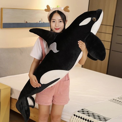 Lifelike orca whale plush - whale,