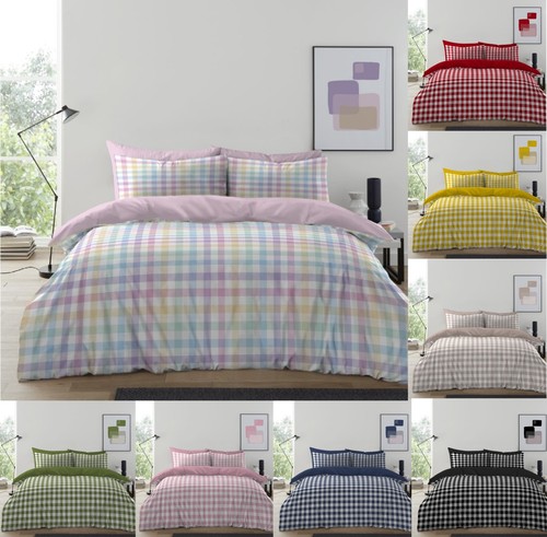 Gingham moor duvet - duvet, cover