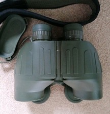 7x50 Waterproof Shockproof Military Marine Bino with Reticle –Bag– NM cond.