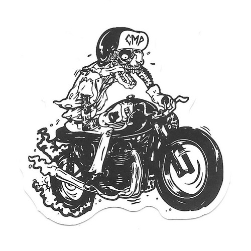 Skeleton biker cafe racer - skeleton,
