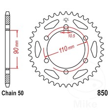 JT Rear Sprocket 34/530 ID :90