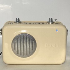 DUALIT Lite Cream Beige DAB FM Radio Retro Design