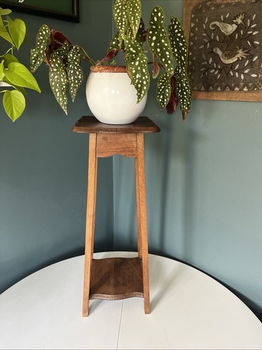 Vintage solid oak - tier, plant