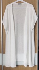 YOURS LONG WHITE CARDIGAN size