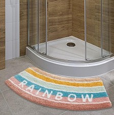 Curved Shower Mat, , Bath Mat for Soft Household Floor Mat