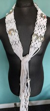 Elvis Presley White Macrame Reproduction Concert  Belt
