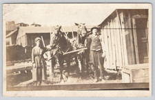 Postcard RPPC Man and Women