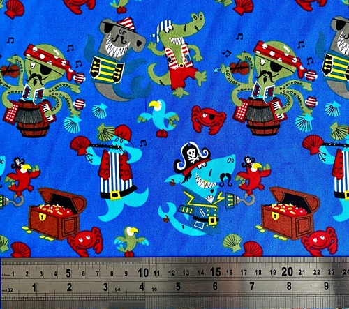 Pirate animals fabric - fabric, 100%