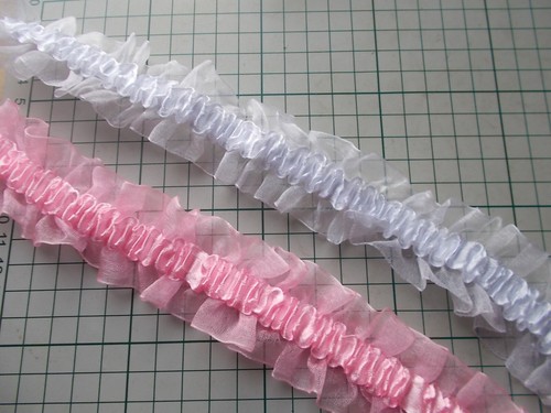 Satin over organza - organza, gathered