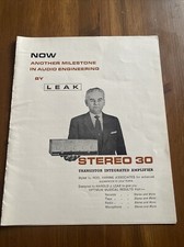 Leak Stereo 30 Amplifier Leaflet  - KP561