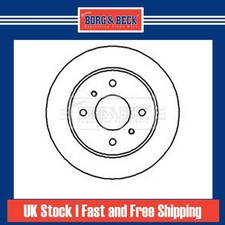 2x Brake Discs Solid For Nissan Primera P10 2.0 GT Borg & Beck Rear 4320659J01
