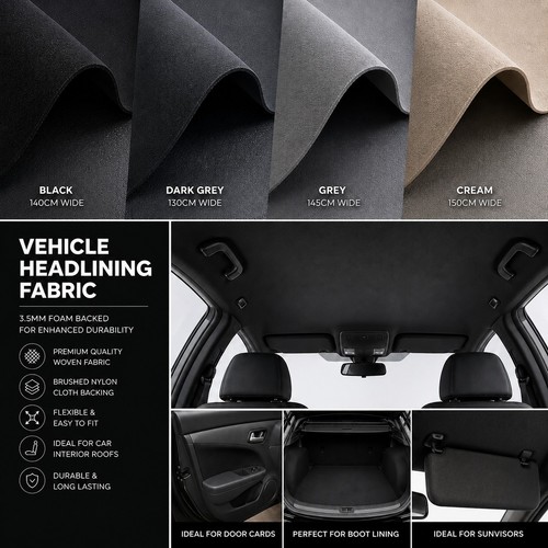 Vehicle headliner fabric 5mm - vehicle, 3.5mm