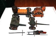 Lot Of Old Military Tin Toy