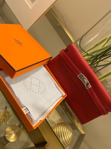 Hermes kelly long wallet go - kelly,