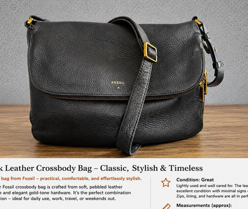 Fossil genuine leather - genuine,
